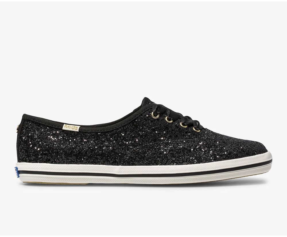 Basket Keds Femme Noir - Kate Spade New York Champion Glitter - 316-VBWKPH